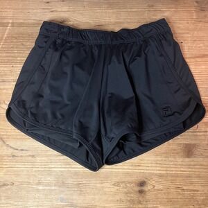 Fila Black Running Athletic Shorts Womens XS Extra Small Elastic Waist Lined